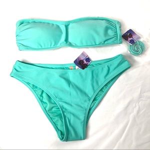 NWT Forever 21 Seafoam Bikini Sz S